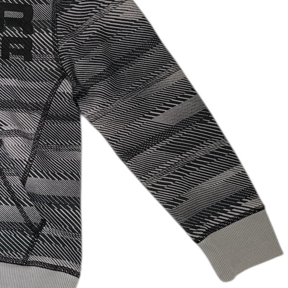 Under Armour Boys Hoodie Gray Black Logo Size 7 - Picture 7 of 12